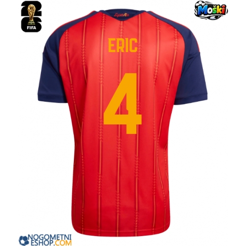 Moški Nogometni dresi Španija Eric Garcia #4 Domači SP 2026 Kratek Rokav